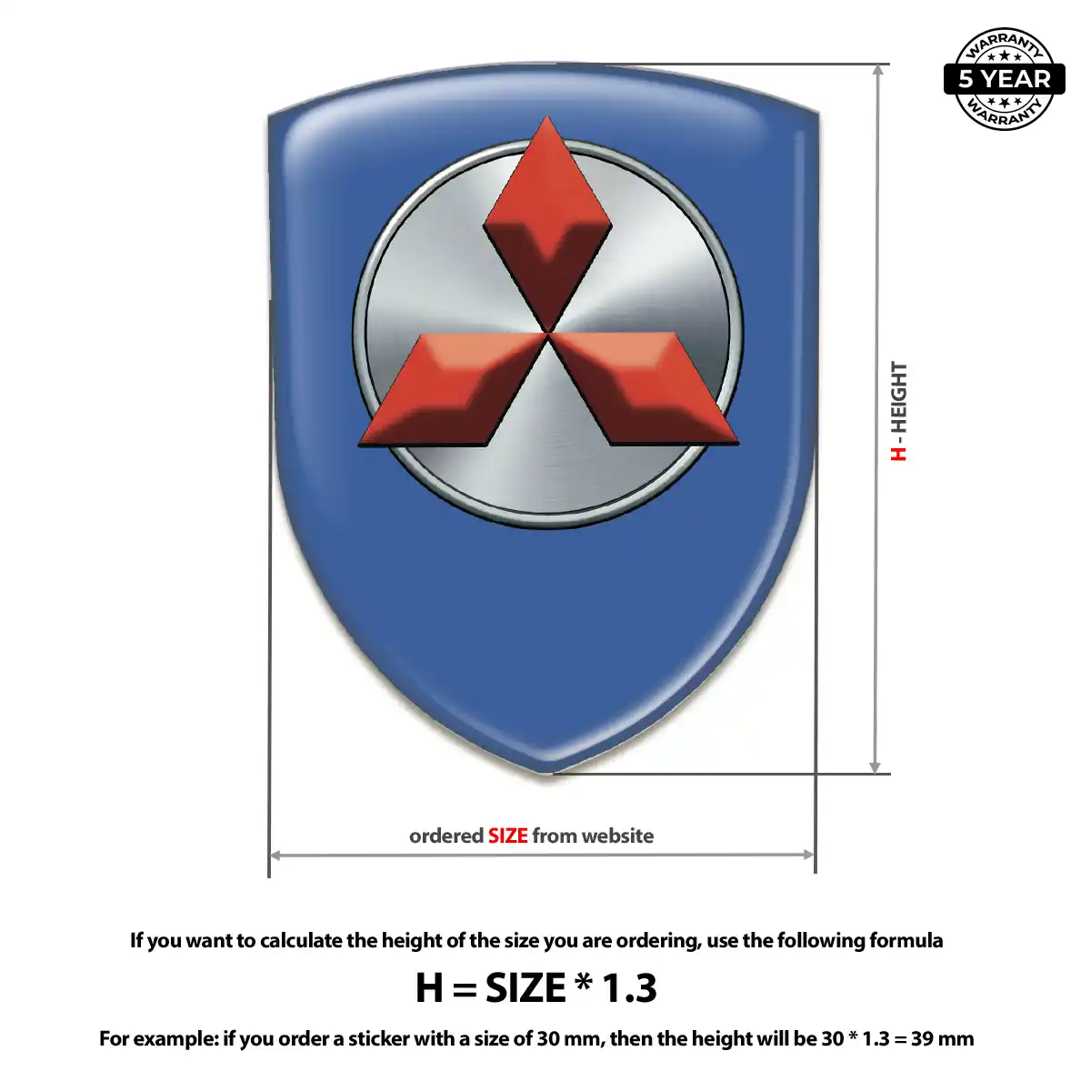 Mitsubishi Emblem Badge Opulent Line
