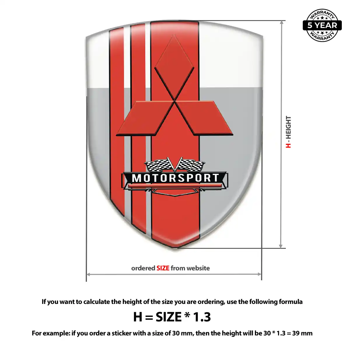 Mitsubishi Emblem Badge Refined Design