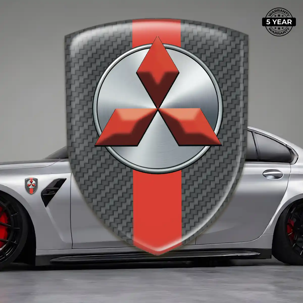 Mitsubishi Emblem Badge Superior Craft