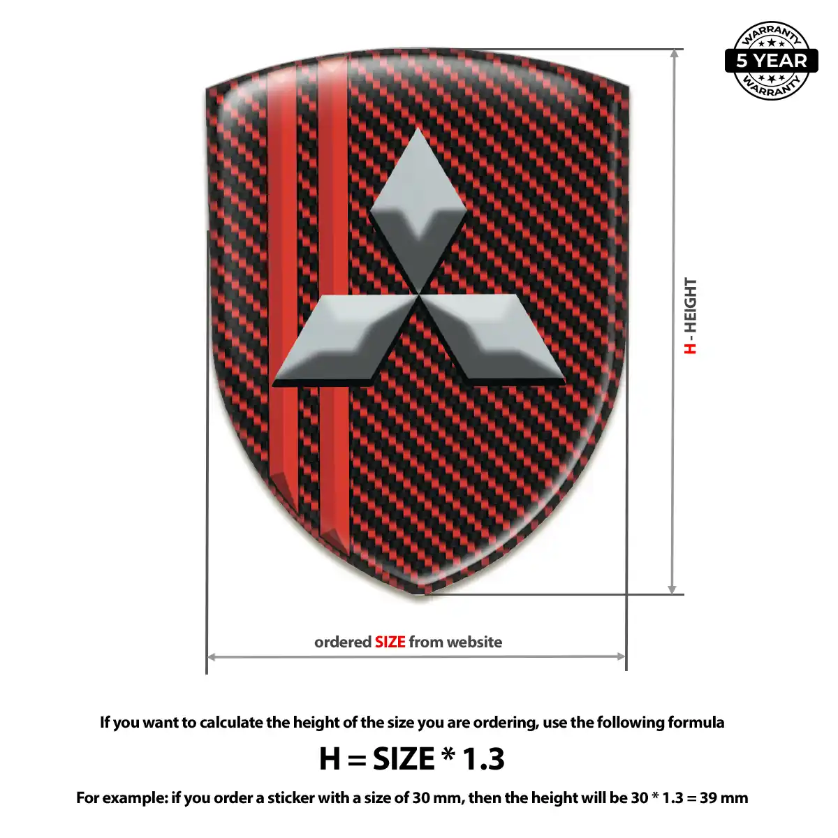 Mitsubishi Emblem Crest Deluxe Edition