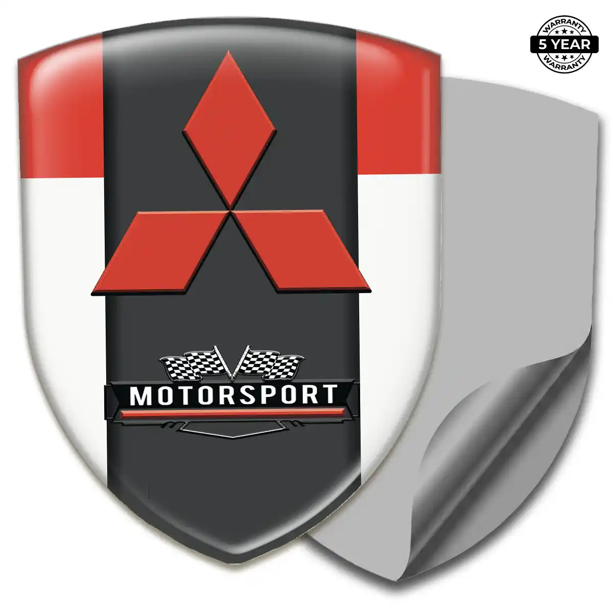 Mitsubishi Emblem Domed Badge Deluxe Edition
