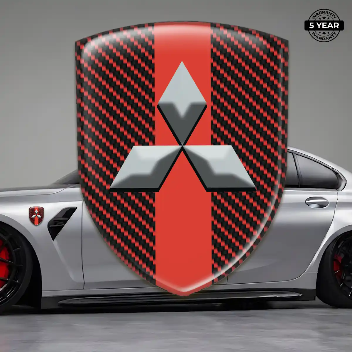 Mitsubishi Emblem Domed Badge Exclusive Series