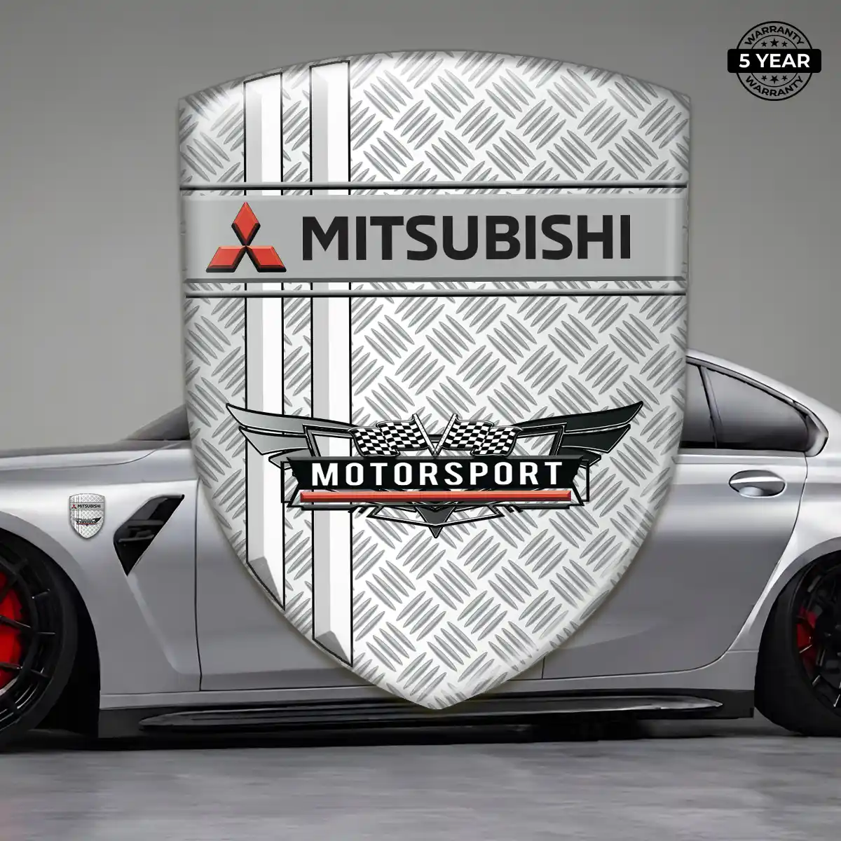 Mitsubishi Emblem Domed Badge Prestige Line