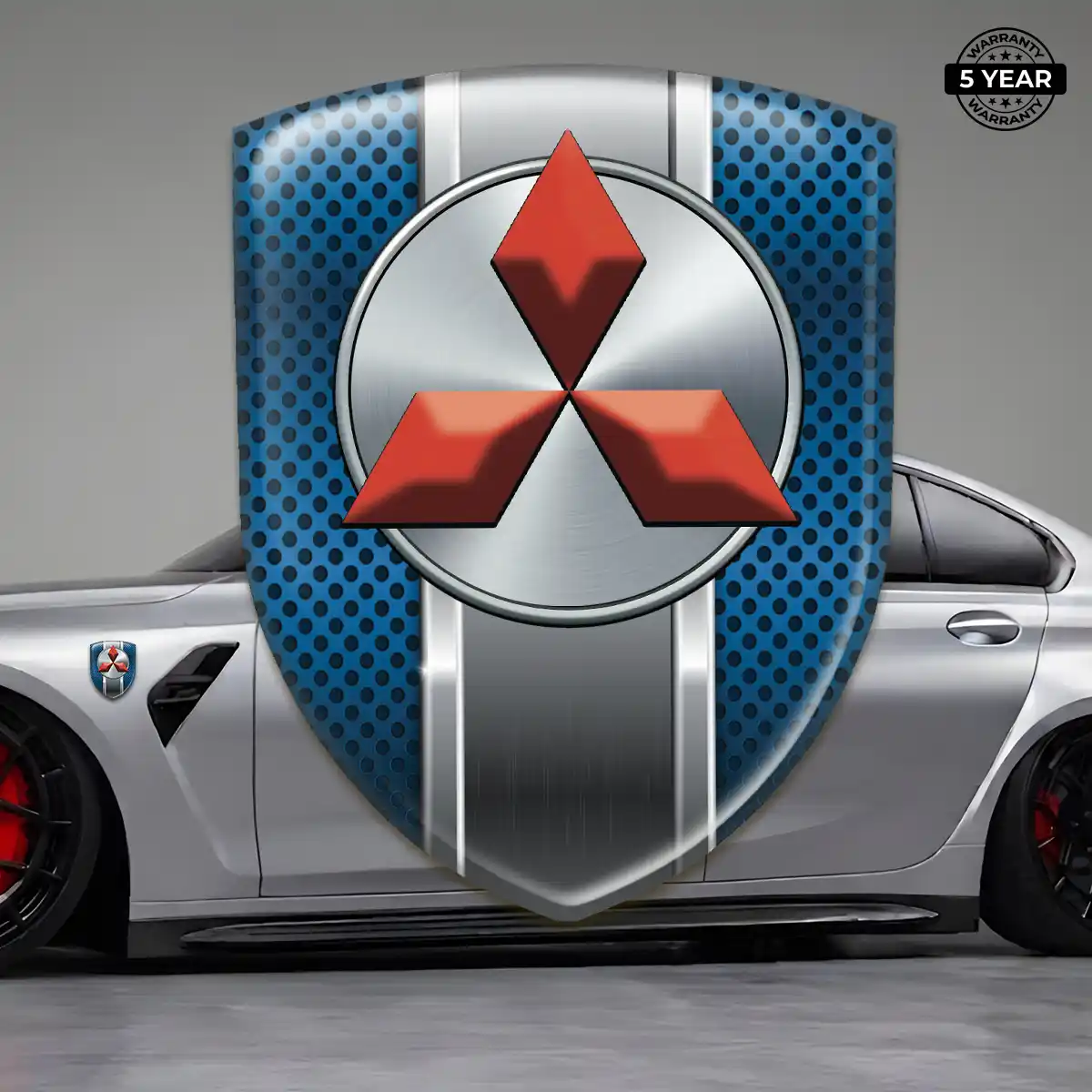 Mitsubishi Emblem Domed Badge Prime Quality