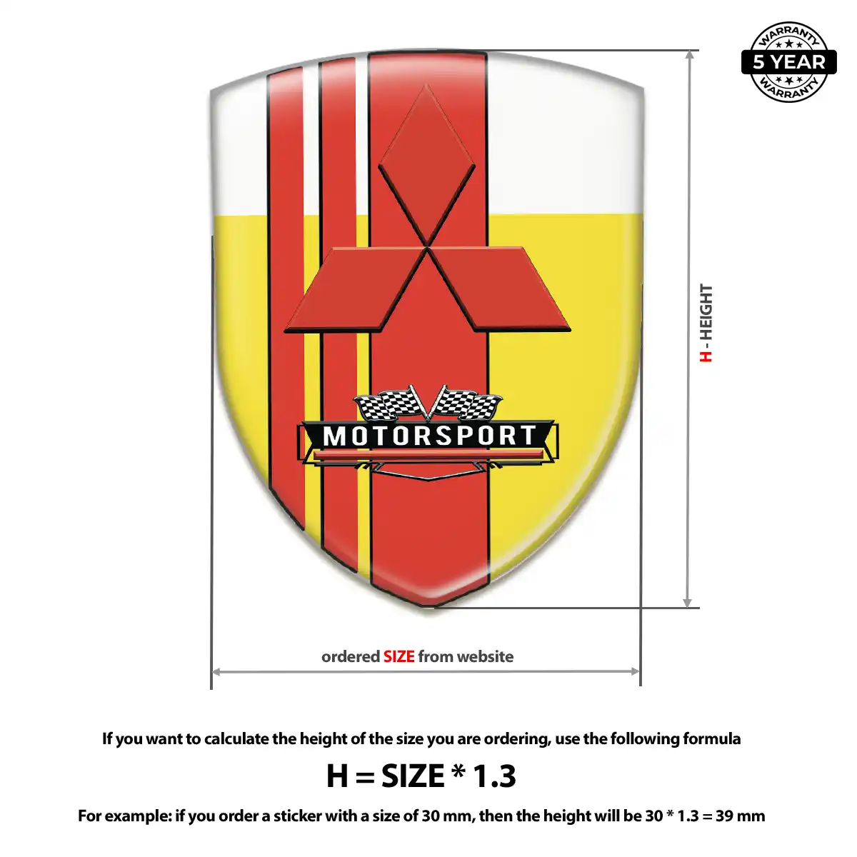 Mitsubishi Emblem Elite Finish