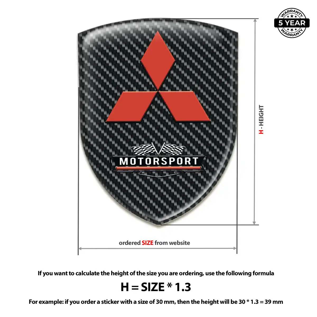 Mitsubishi Emblem Logo Badge Exclusive Series