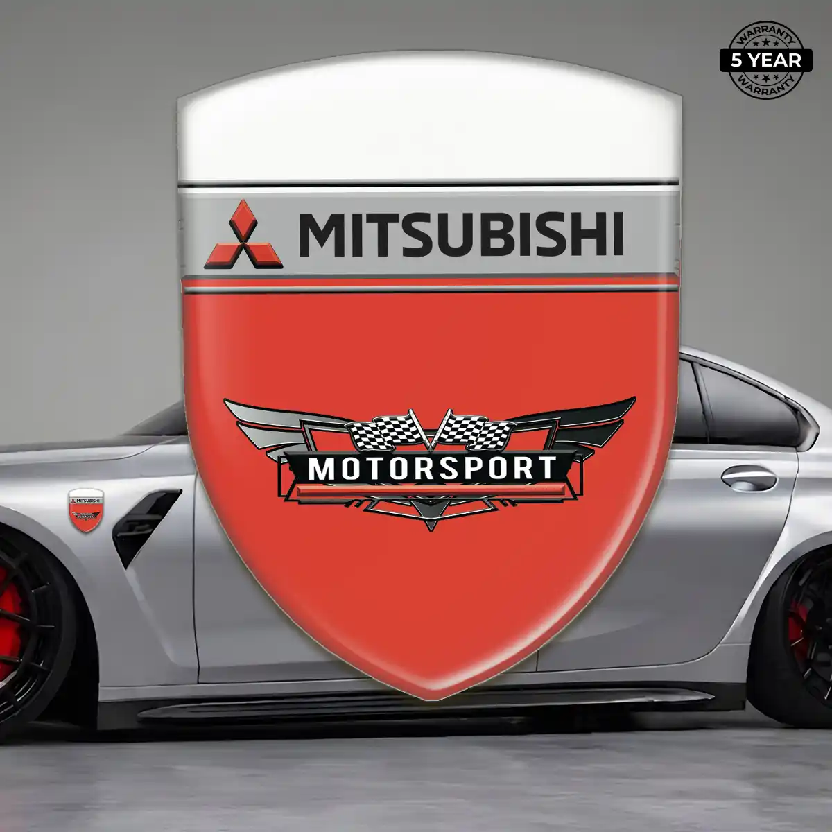 Mitsubishi Emblem Logo Badge Prestige Line