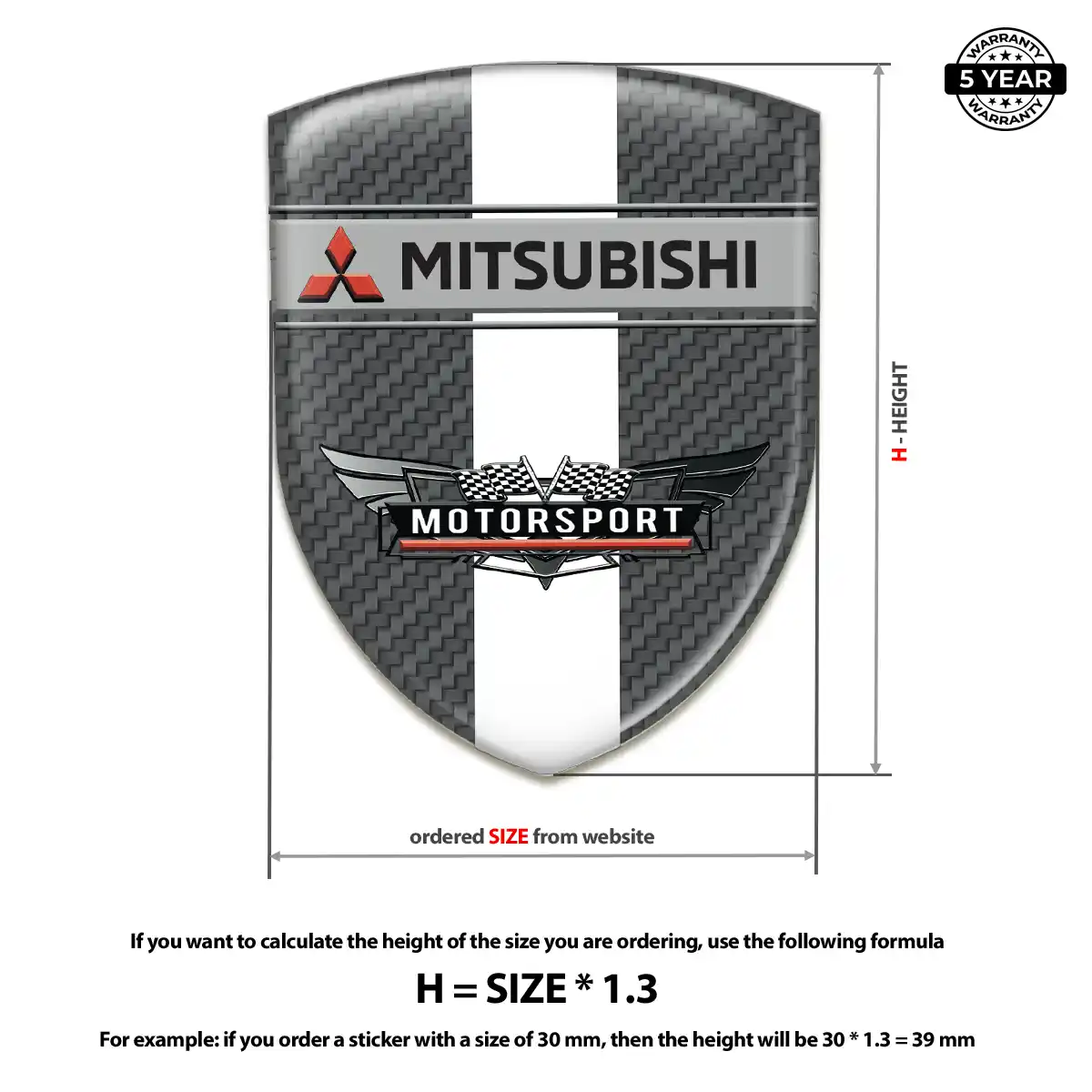 Mitsubishi Emblem Logo Badge Superior Craft