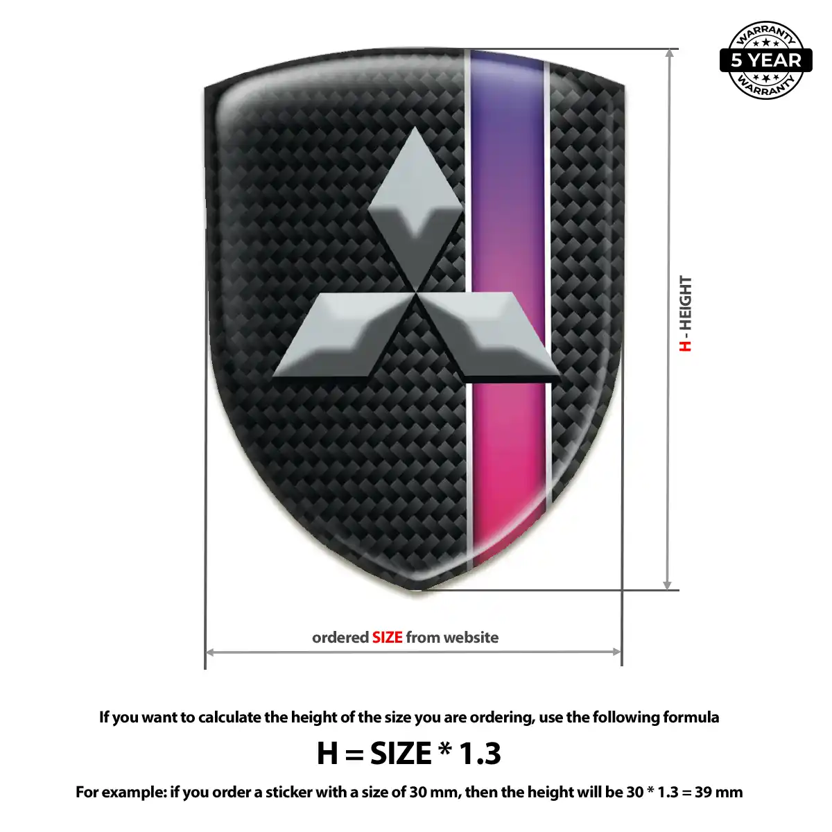 Mitsubishi Emblem Logo Signature Grade
