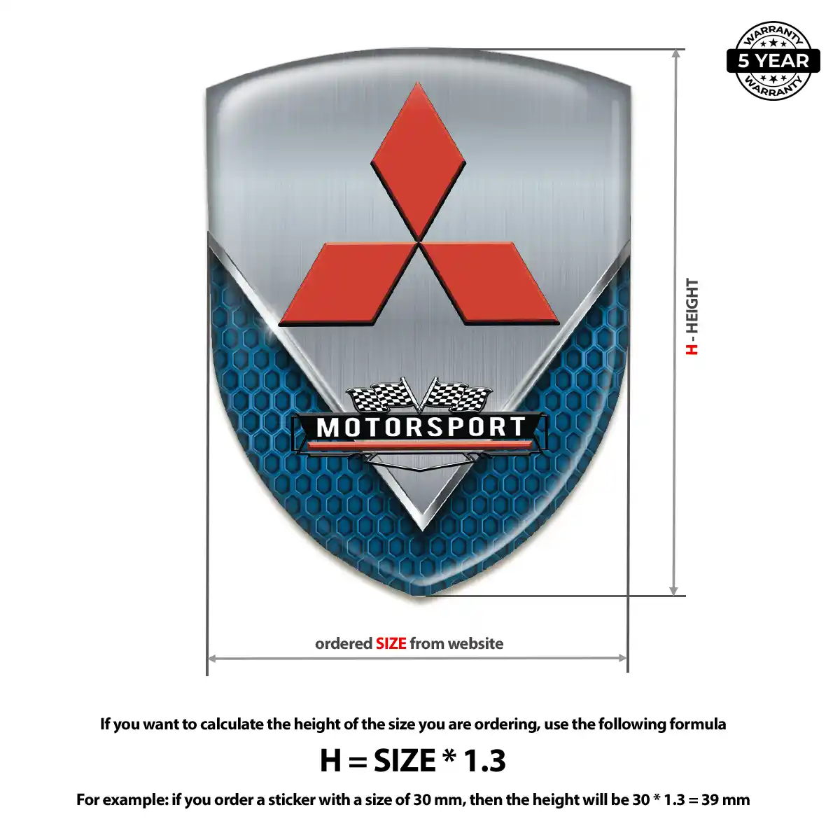 Mitsubishi Emblem Prime Quality