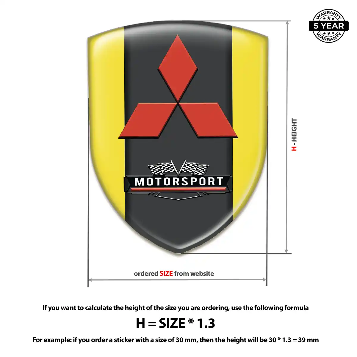 Mitsubishi Emblem Shield Deluxe Edition