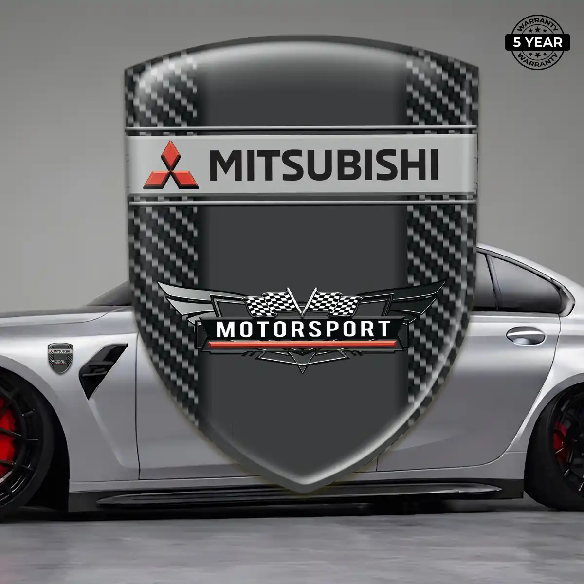 Mitsubishi Emblem Shield Elite Finish