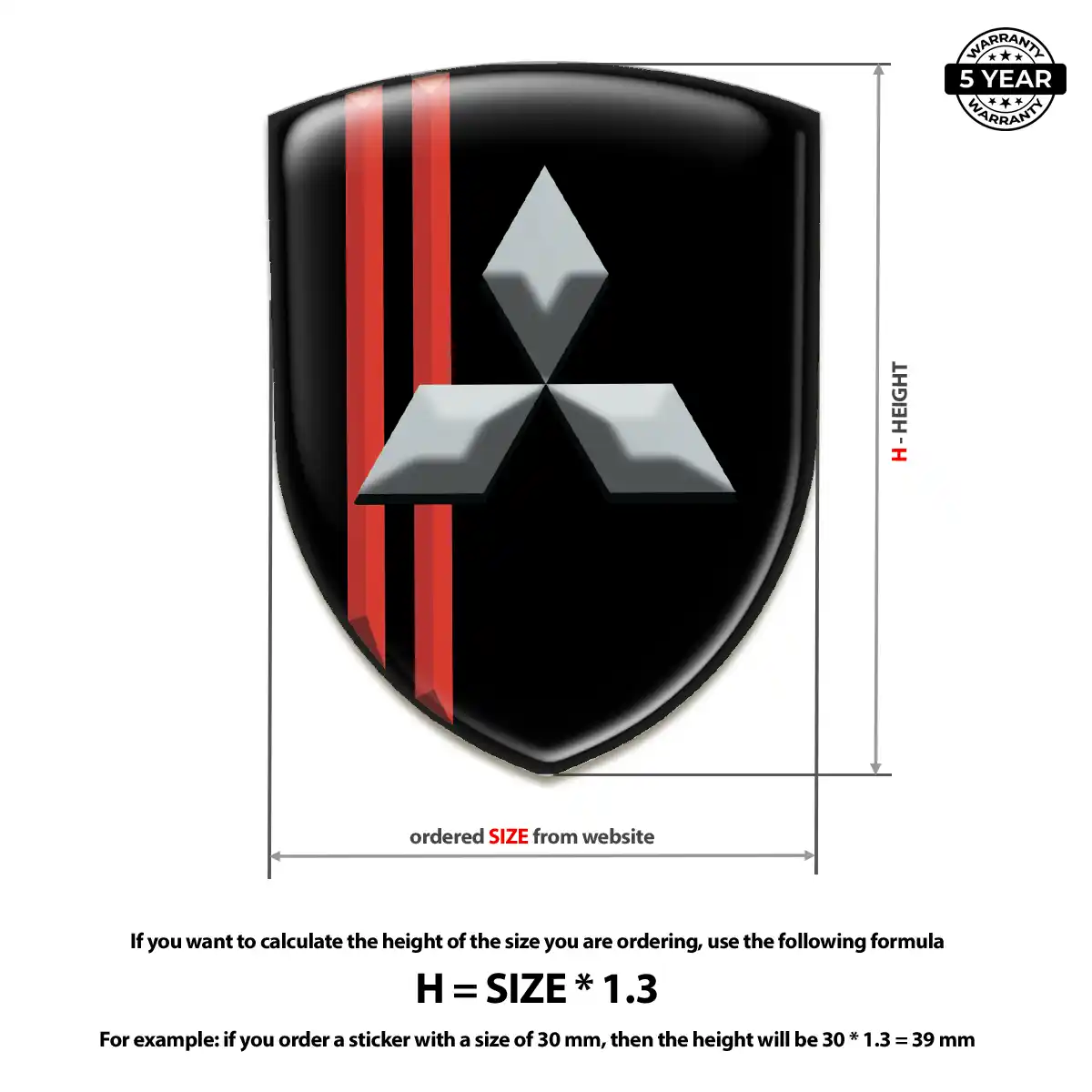 Mitsubishi Emblem Shield Noble Edition