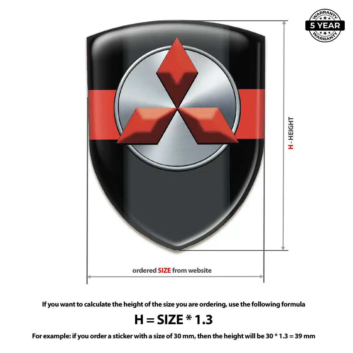 Mitsubishi Emblem Shield Opulent Line