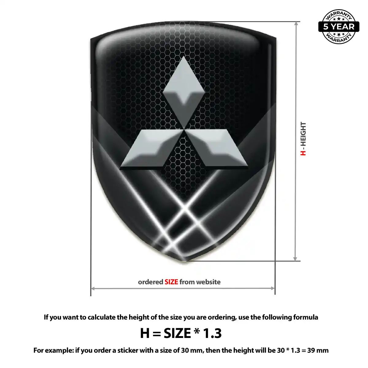 Mitsubishi Emblem Shield Prestige Line