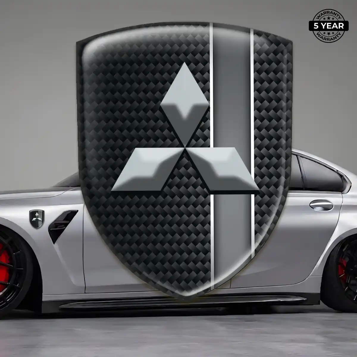 Mitsubishi Emblem Shield Prime Quality