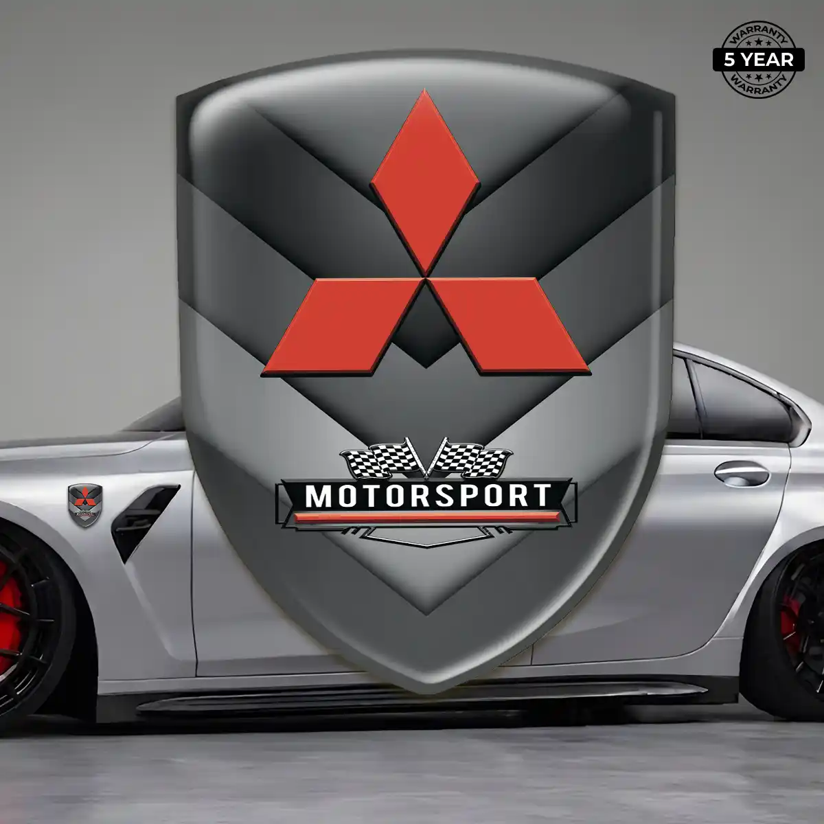 Mitsubishi Emblem Shield Refined Design