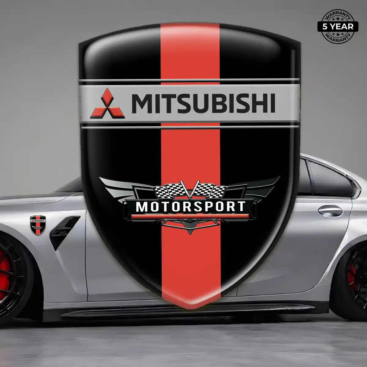 Mitsubishi Emblem Shield Sleek Style