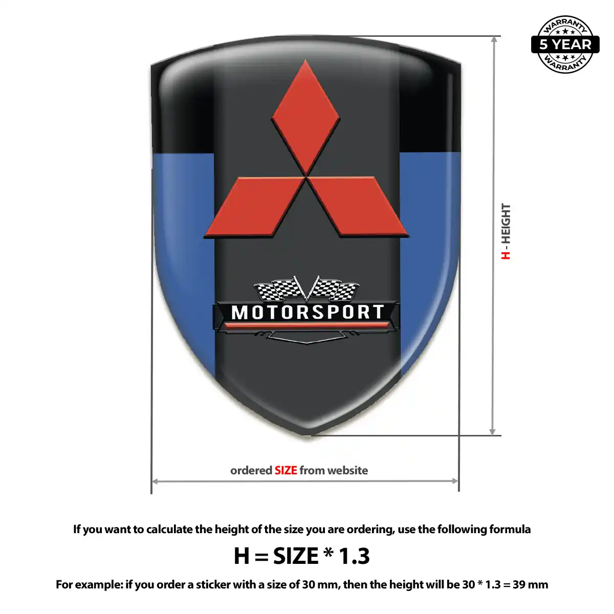 Mitsubishi Emblem Silicone Opulent Line