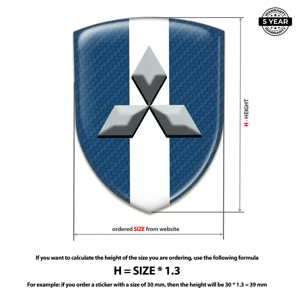 Mitsubishi Emblem Silicone Sleek Style