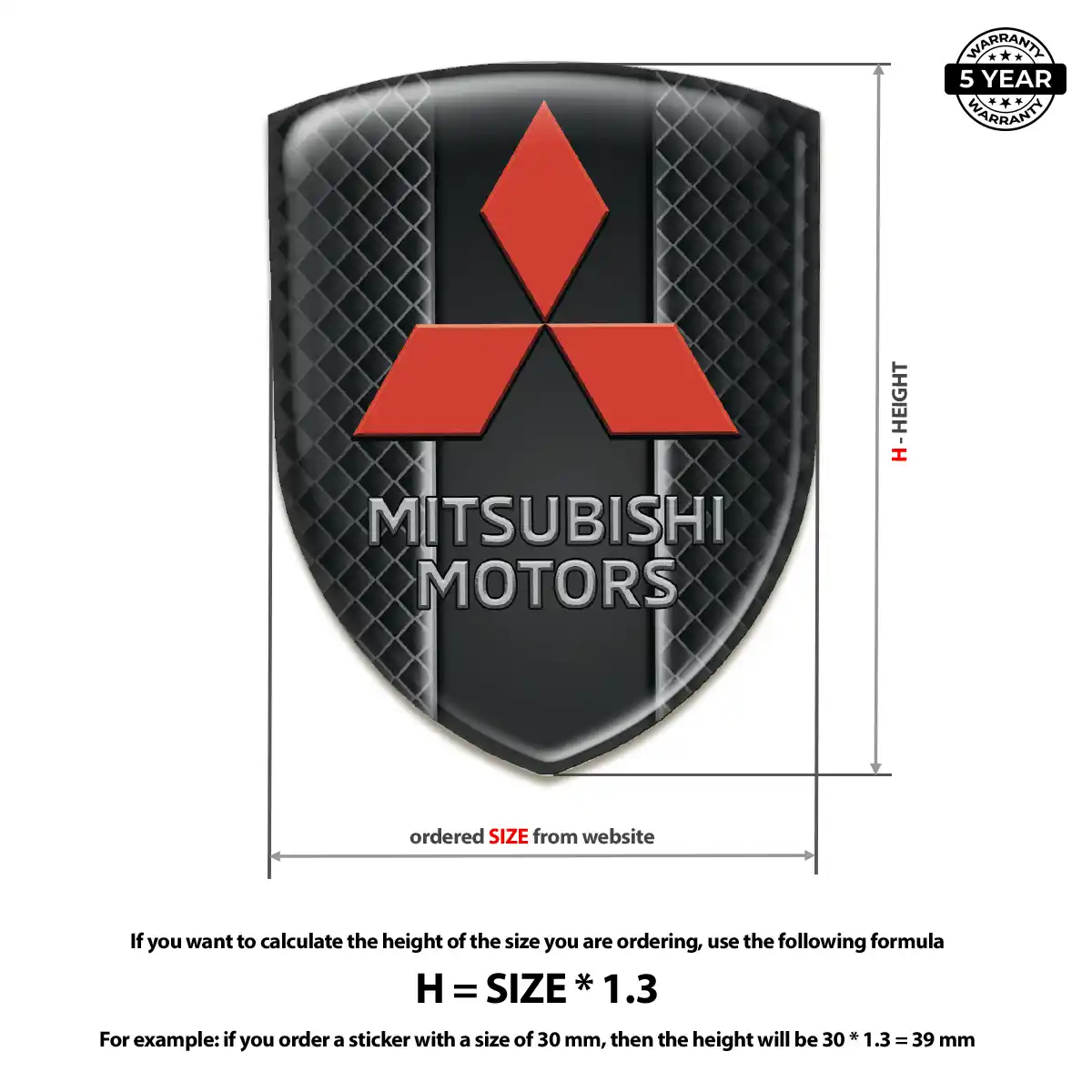 Mitsubishi Emblem Silicone Superior Craft
