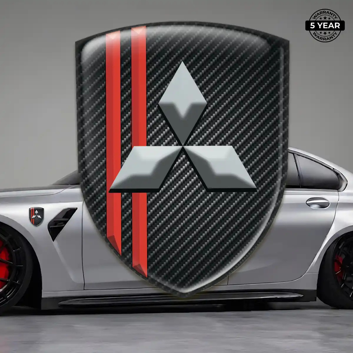 Mitsubishi Epoxy Domed Sticker Deluxe Edition