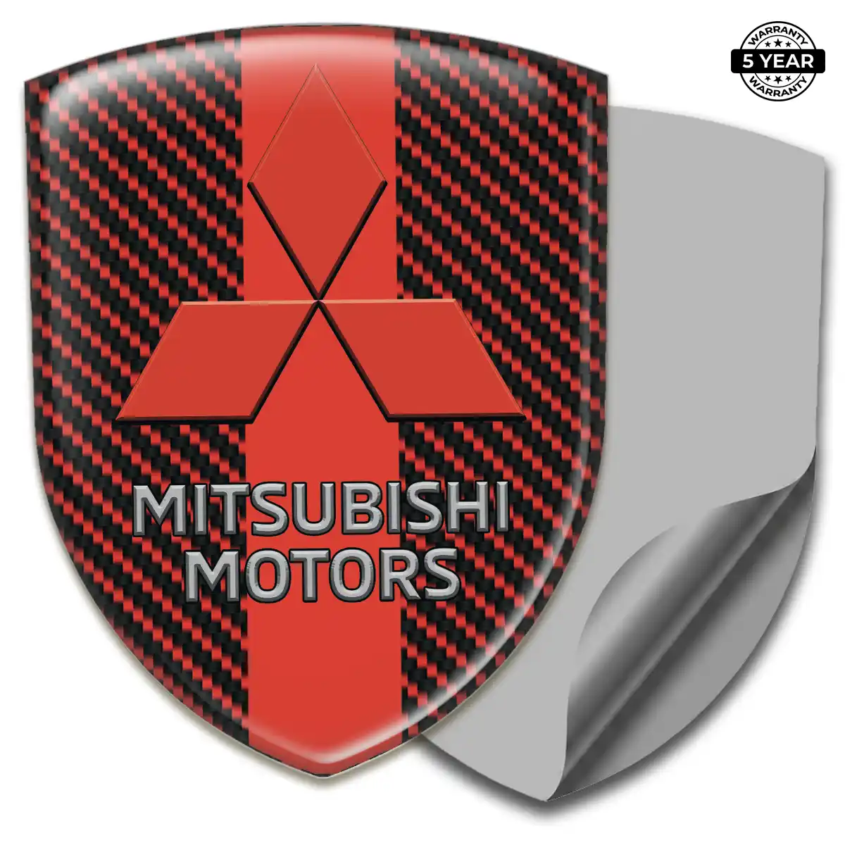 Mitsubishi Epoxy Domed Sticker Elite Edition
