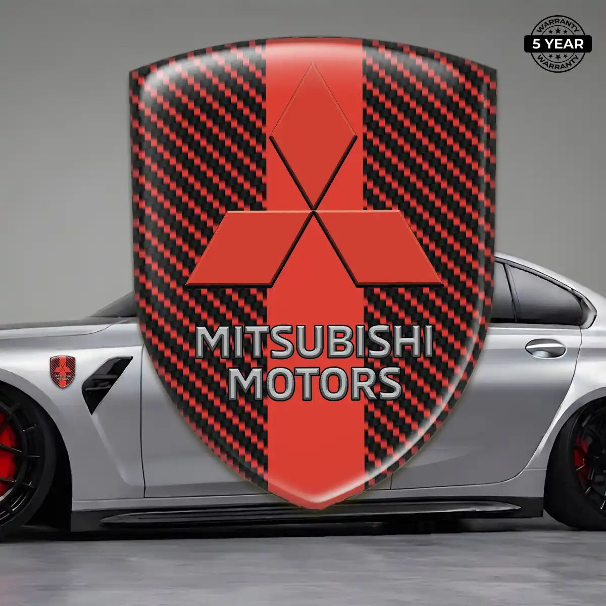 Mitsubishi Epoxy Domed Sticker Elite Edition