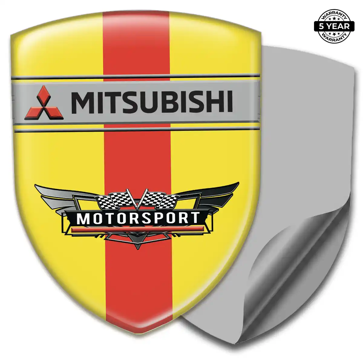 Mitsubishi Epoxy Domed Sticker Elite Finish