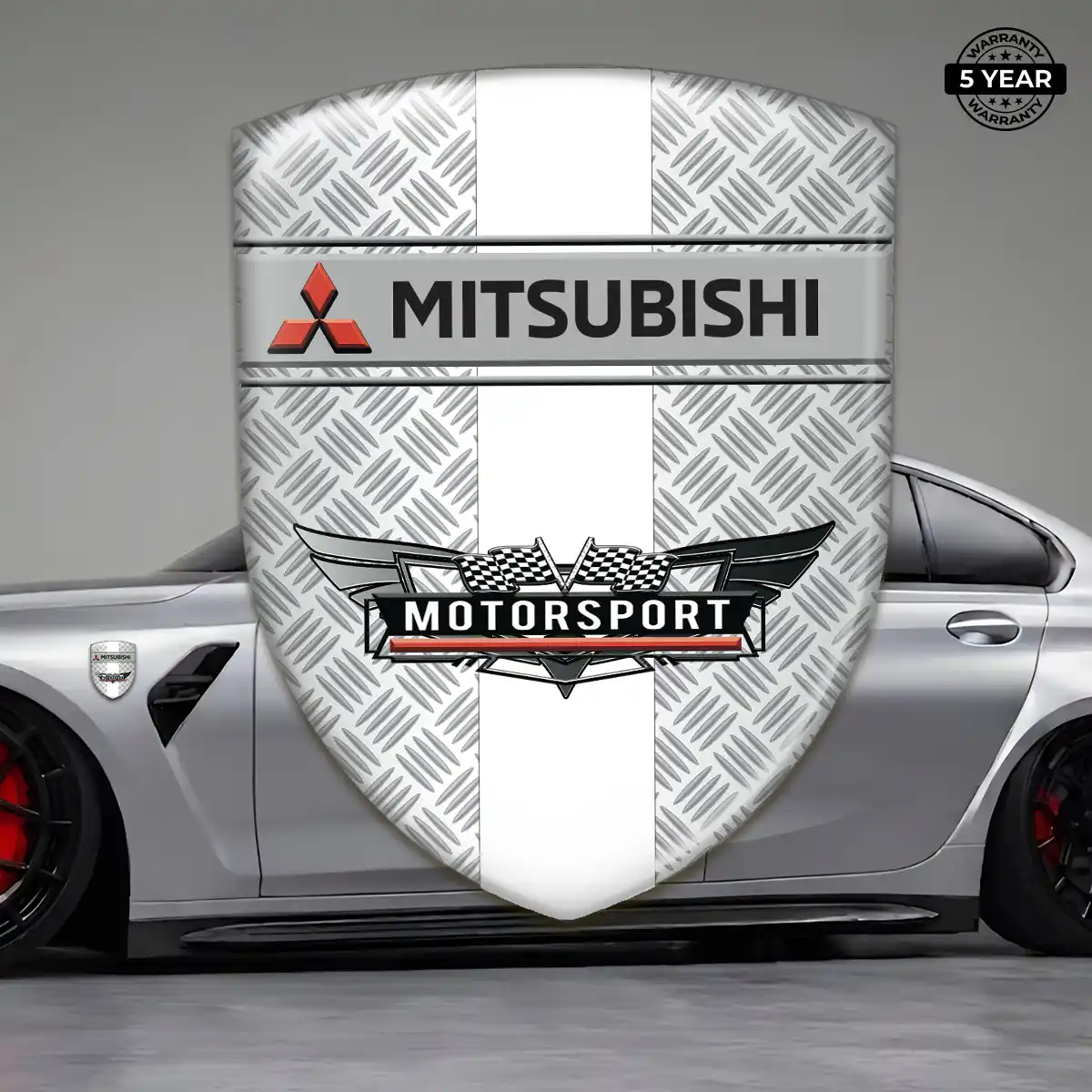 Mitsubishi Epoxy Domed Sticker Refined Design