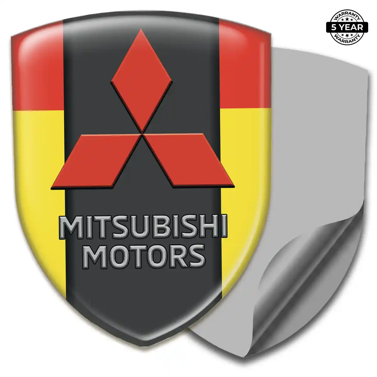 Mitsubishi Gel Badge Sticker Prime Quality