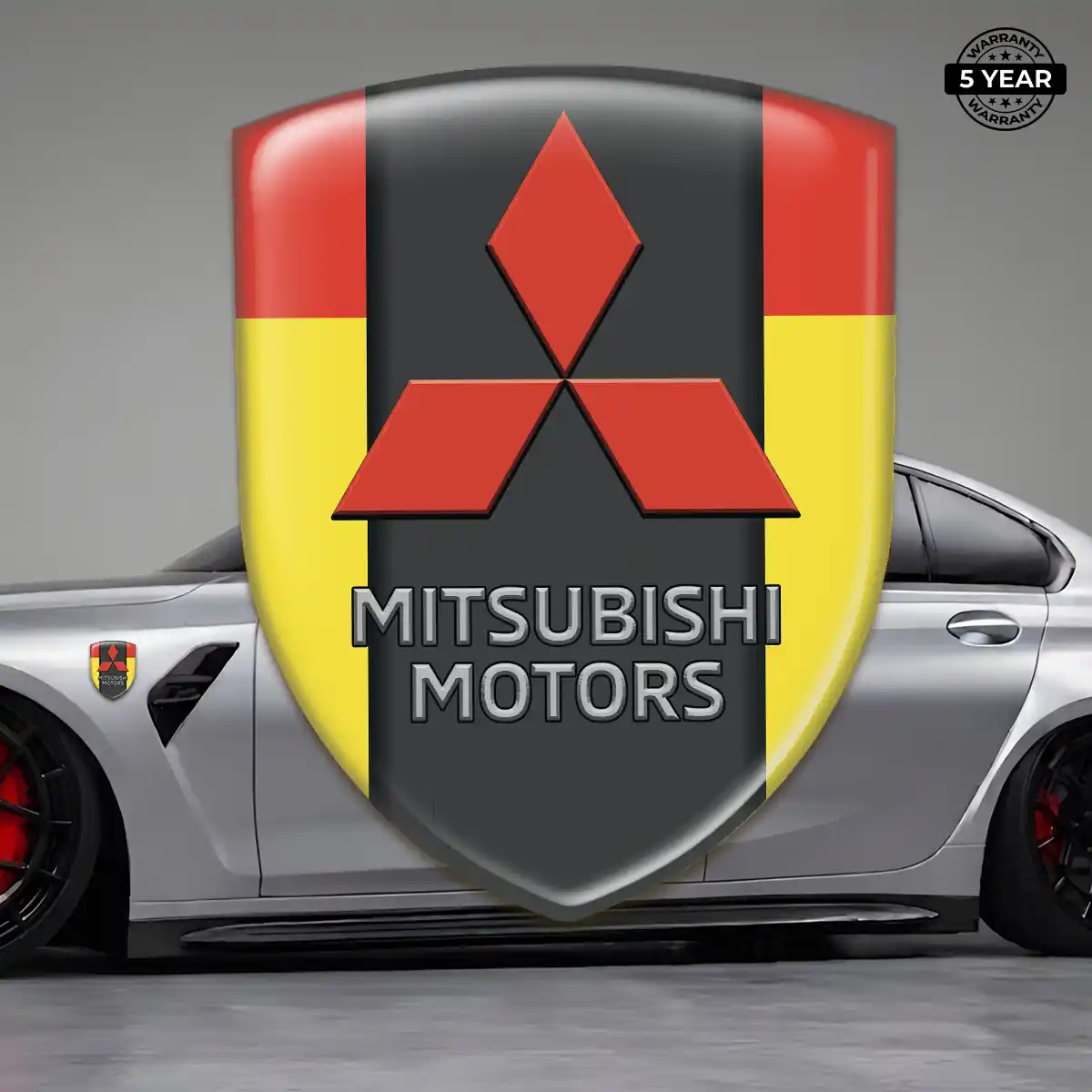 Mitsubishi Gel Badge Sticker Prime Quality
