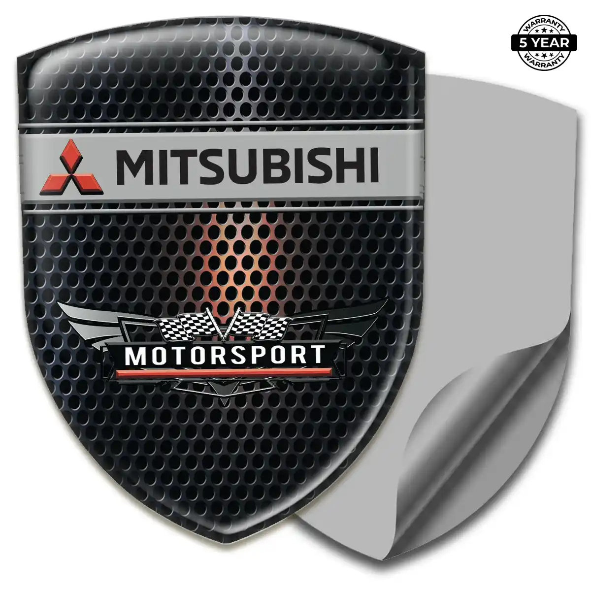Mitsubishi Gel Badge Sticker Refined Design