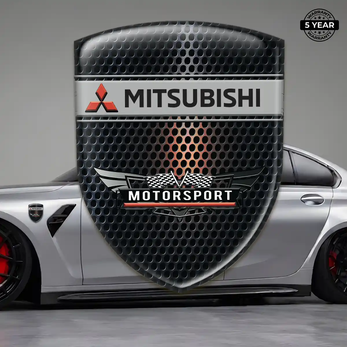 Mitsubishi Gel Badge Sticker Refined Design