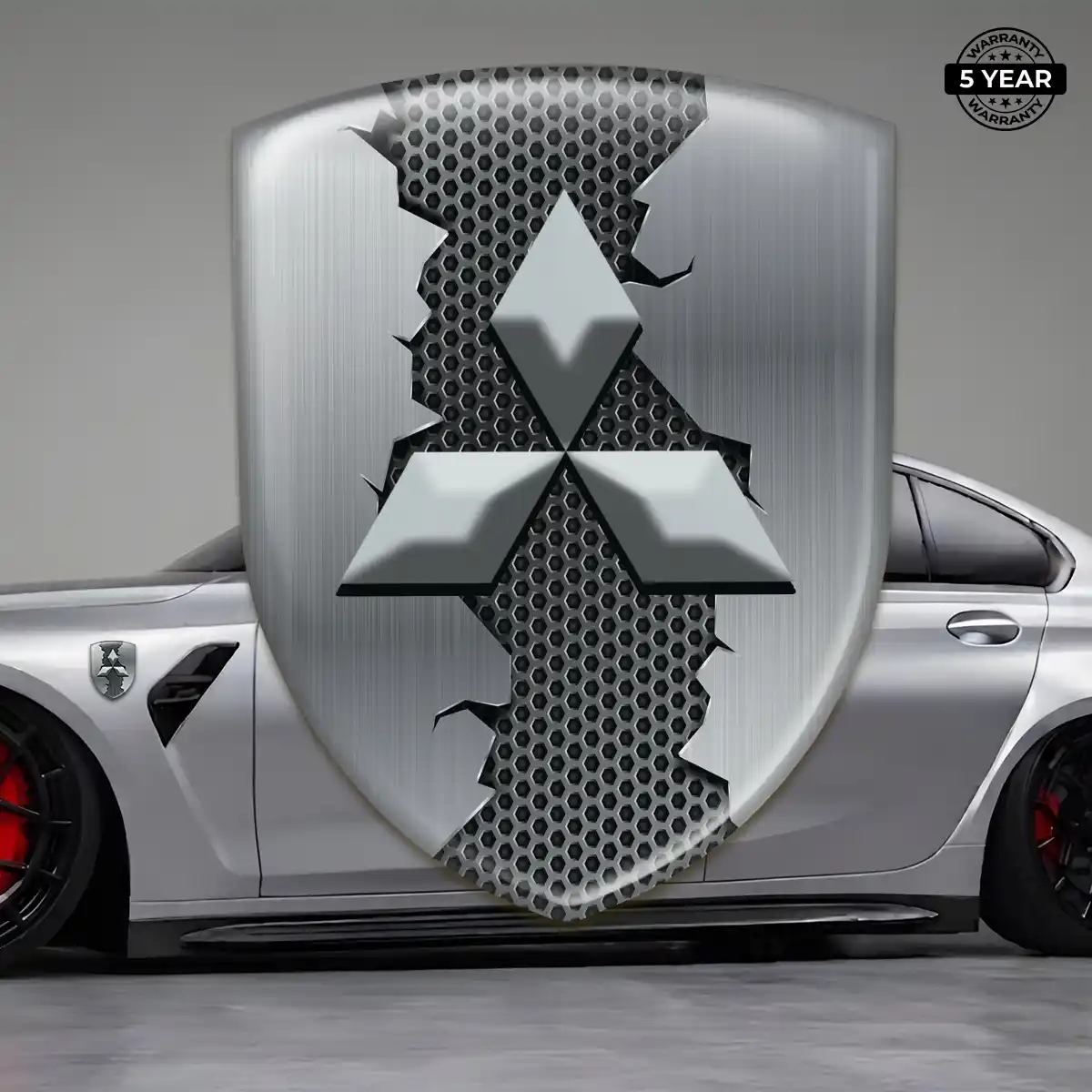Mitsubishi Gel Badge Sticker Signature Grade