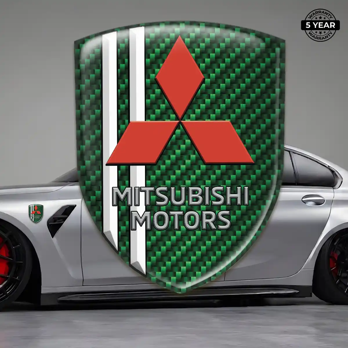Mitsubishi Gel Badge Sticker Superior Craft