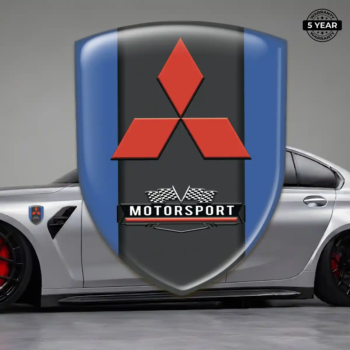 Mitsubishi Gel Emblem Sticker Elite Edition