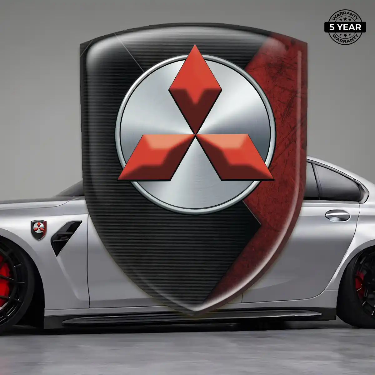 Mitsubishi Gel Emblem Sticker Prestige Line