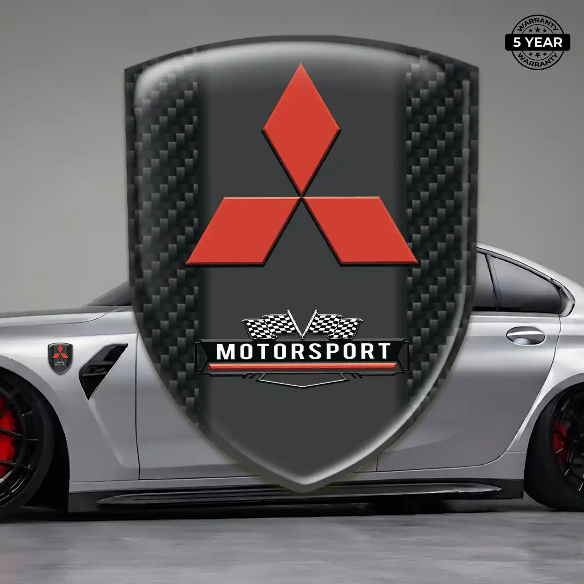 Mitsubishi Gel Emblem Sticker Prime Quality