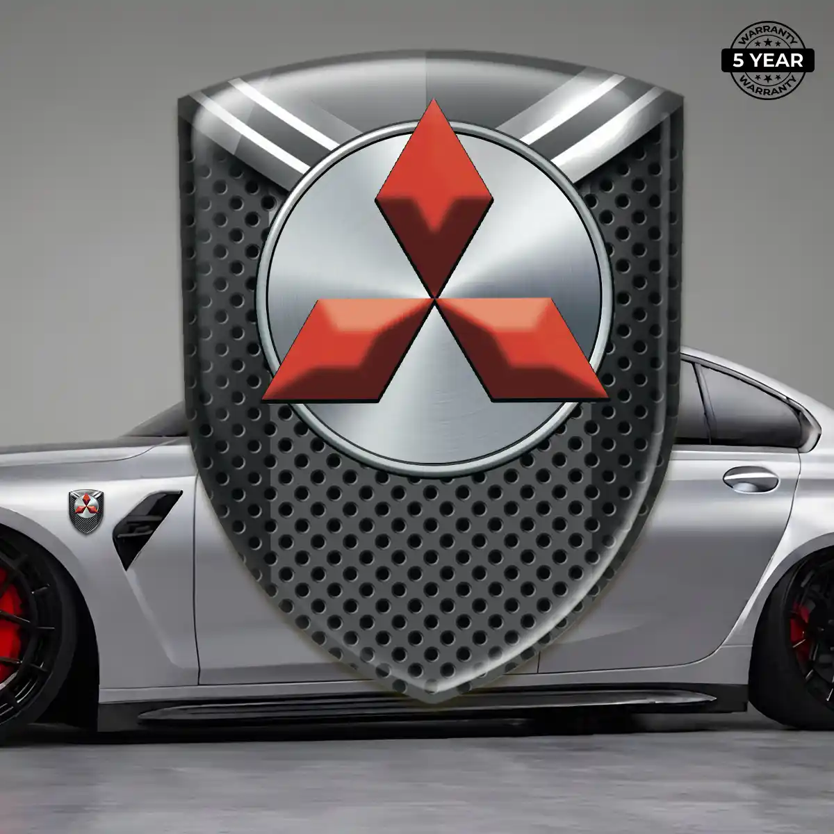 Mitsubishi Gel Emblem Sticker Signature Grade