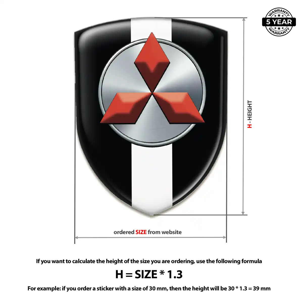 Mitsubishi Logo Badge Noble Edition