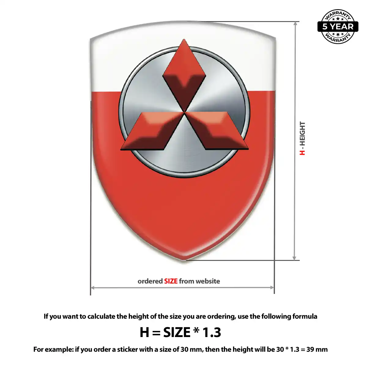 Mitsubishi Logo Badge Prestige Line