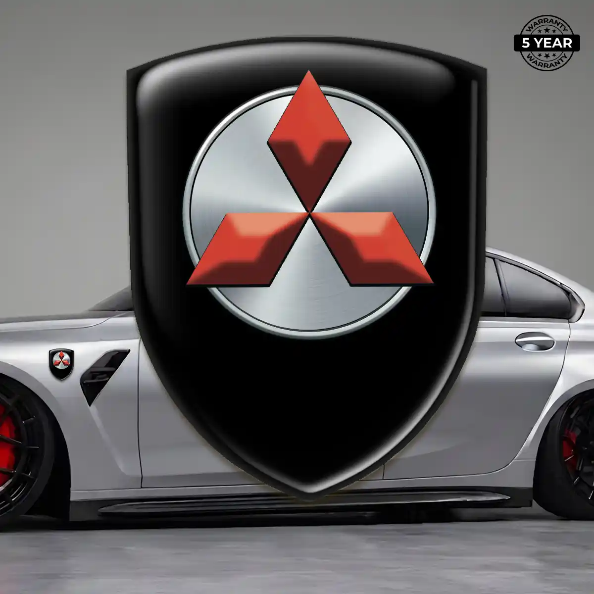 Mitsubishi Logo Badge Refined Design
