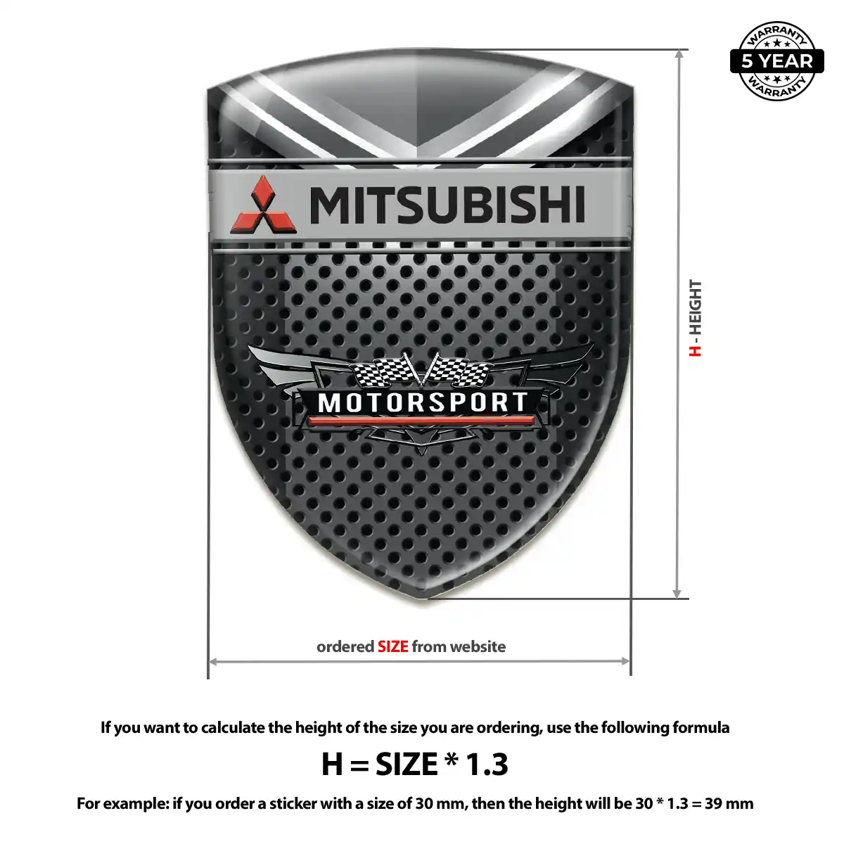Mitsubishi Logo Badge Superior Craft