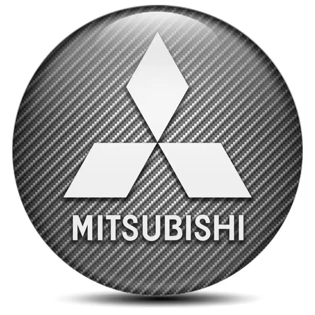 Mitsubishi Logo Silicone Emblem Sleek Style