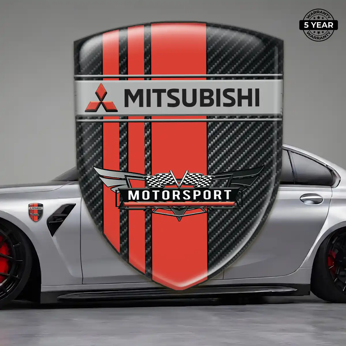 Mitsubishi Logo Sticker Elite Finish