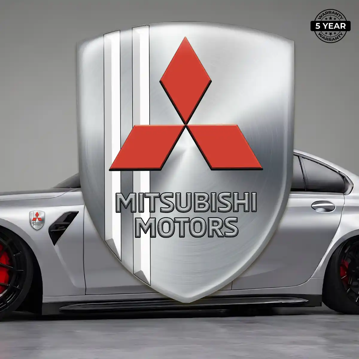 Mitsubishi Logo Sticker Refined Design