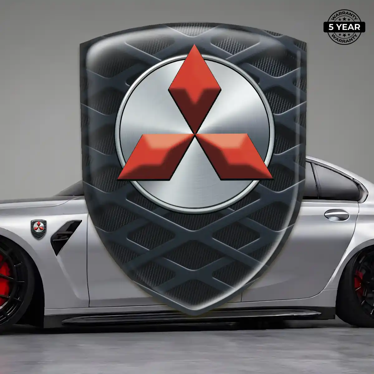 Mitsubishi Logo Sticker Signature Grade