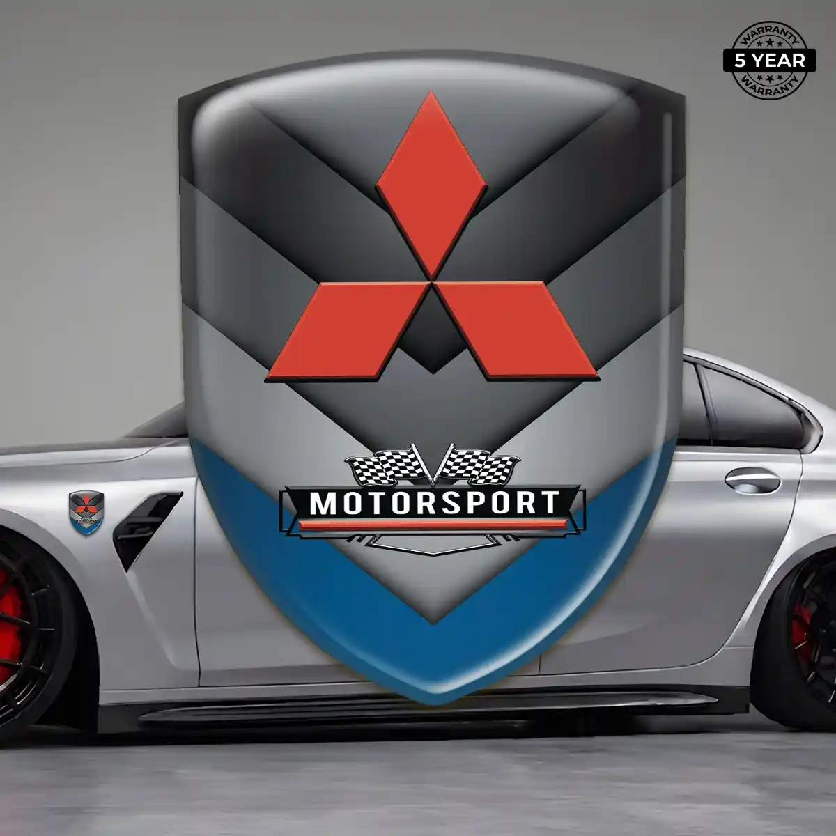 Mitsubishi Polyurethane Domed Sticker Refined Design