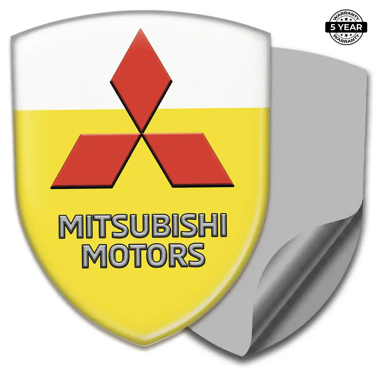 Mitsubishi Polyurethane Domed Sticker Signature Grade